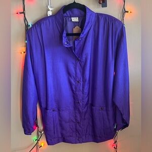 Purple Women's Lightweight Windbreaker Jacket